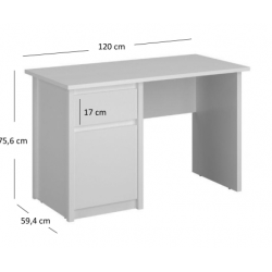 Rašomasis / biuro stalas ERDEN 1d1s/120