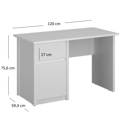 Rašomasis / biuro stalas ERDEN 1d1s/120
