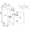 Virtuvinė pastatoma spintelė SMART SMA-1/2/4/5/6/7d