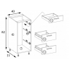 Virtuvinė pastatoma spintelė SMART SMA-8/9d